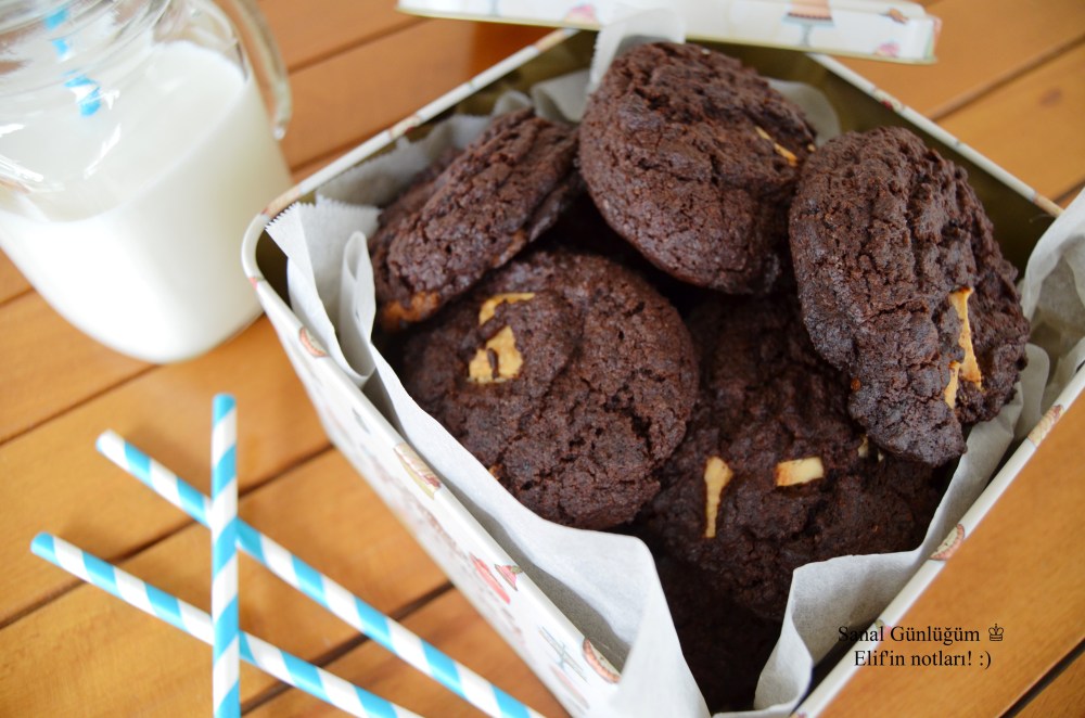 Beyaz Çikolatalı Kahveli Kurabiye