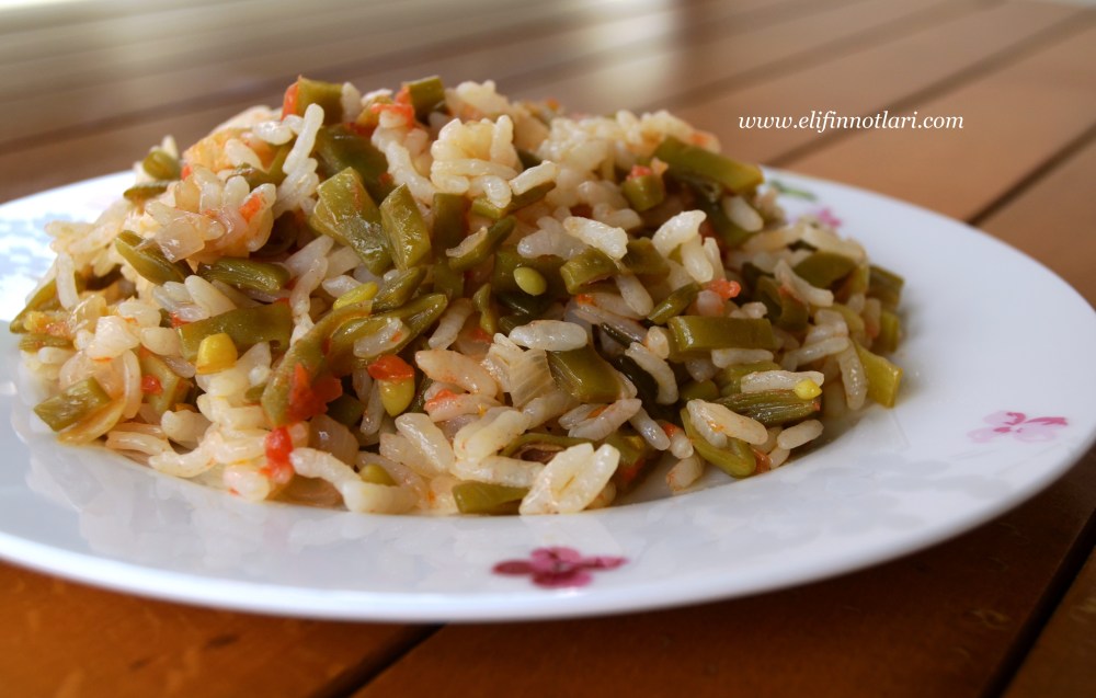 Taze Fasulyeli Pilav